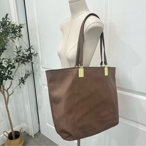 Steve Madden ~ Brown Leather Suede Oversized Tote Bag